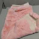3x3.9ft Pink Small Bear Shaggy Rug, Soft Fluffy Faux Sheepskin Fur Rug Fuzzy Shag Area Rug Cute Plush Carpet for Nursery Kids Girls Bedroom Room Aesthetic Living Room Floor Home Decor, Pink