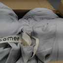 Bedsure Queen Comforter Set Prewashed Soft Bedding 3Pcs Silver Grey 90"x90"