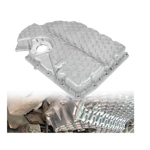 LEAPTREND 06K103600R Aluminum Lower Engine Oil Pan Compatible with 20142023 VW Arteon/Golf/GTI/Passat/Beetle/Tiguan/Jetta, 20152023 Audi A3/A3 Quattro/A3 Cabriolet/Q3/Q3 Quattro/TT/TT Quattro