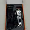 Oneisall Dog Clippers for Grooming for Thick Heavy Coats/Low Noise Rechargeable Cordless Pet Shaver with Stainless Steel Blade/Waterproof Dog Shaver for Dogs Pets and Animals (Sliver)