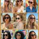 FIMILU 2 Packs Sunglasses for Women Polarized UV400 Protection Lens Big Frame Fashion Glasses Trendy Stylish Shade