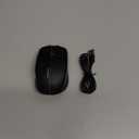 Bluetooth Wireless Mouse - (BT1/BT2+USB) Tri-Mode High Performance, Rechargeable, Quiet Click, Multi-Device Compatibility for Laptop, Computer, MacBook, Tablet, PC (Black)