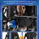Gym Carrier, Magnetic Gym Pouch, Tumbler Carrier with Strap Phone Pockets, Fitness Portable Crossbody Bag with 6 Built-in Magnets, Gym Carrier with strap, Magnetic bag holder for Running Traval Sports