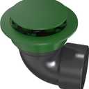 Pop Up Drainage Emitter with Elbow,fits 3 Sewer and Drain Fittings, Dual-Rod Downspout Cover, Outdoor Drain Cover for Yard Outlet, Channel Drains & Catch Basins,1PC
