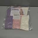 JAKIDAR Girls Crew Seamless Socks Kids Casual Dress Cotton Socks 6 Pairs (4-7 Years, Pink Purple White)