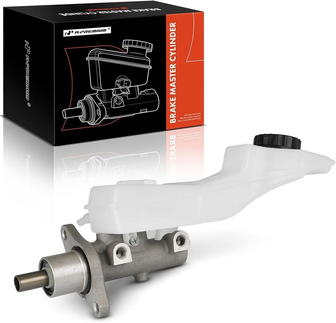 A-Premium Brake Master Cylinder with Reservoir and Sensor Compatible with Mazda Vehicles - 3 2004-2013 - Replace# BPYS4340ZB, BPYS4340ZR0B