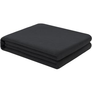 FreshCulture Twin Flat Sheet - Hotel Quality Twin Flat Sheet Only - Brushed Microfiber Top Sheet - Ultra Soft & Breathable - Wrinkle-Free - Easy Care - Single Flat Sheet (Twin, Black)