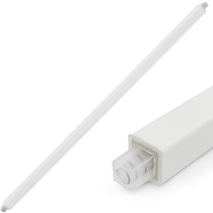 Showingo Towel Bar Replacement Rod 24 Inches Adjustable Spring End Wall Mount Replacement Towel Bar for Ceramic Holder Bathroom Kitchen Towels Bars Storage (White Towel Holder) (1PC)