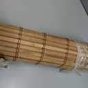 UNISHADES No Drill Cordless Bamboo Roman Shades, 24×64 in, Sand Tan