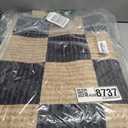 Machine Washable 5x7 Area Rugs for Living Room Checkered, Non Slip Soft Low Pile Farmhouse Geometric Modern Neutral Playroom Boys Rugs for Bedroom, Large Carpet Rugs for Dining Room(Black,5'x7')