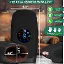 Lunix LX7 Touchscreen Electric Hand Massager with Compression and Heat, Pressure Point Therapy for Arthritis, Pain Relief, and Carpal Tunnel, Shiatsu Massage Machine, with Hand Warmer, Black