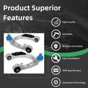 2PCS Front Upper Control Arm Compatible with for Tesla model3 17-24, modelY 20-24 2017 2018 2019 2020 2021 2022 2023 2024 OE# 104432100G 104432100H