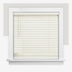 CHICOLOGY Cordless Mini Blinds, 1 Inch Vinyl Window Blinds, Room Darkening & Privacy, Easy Install with Adhesive Brackets, Child Safe, for Windows, Doors & Campers, Alabaster,26" W x 72" H