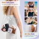 Nipple Covers for Women Reusable Silicone Nipple Covers Waterproof Sticky Pasties with Travel Case (Size 1 (Fits A-B Cups), Caramel-2pairs)