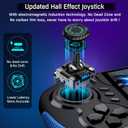 Gammeefy Switch Controller for Switch/Switch OLED, Hall Effect One-Piece Joypad Controller Replacement for Switch Pro Controller, Switch Remote with Turbo & Dual Motor Vibration