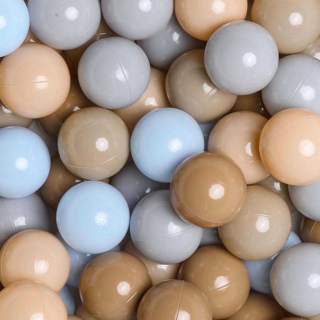 GOGOSO Ball Pits Balls for Toddlers Plastics Shape Ball Non-Phthalate Non-BPA Non-Toxic 2.2-Inch Crush Proof Play Balls , Size: 50 balls