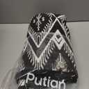 PuTian Merino Wool Blanket Camping Outdoor Blanket - 63" x 51" Bohemia Grey Great for Camping, Outdoors, Sporting Events, Survival & Emergency Kits -Super Soft Wool Blanket