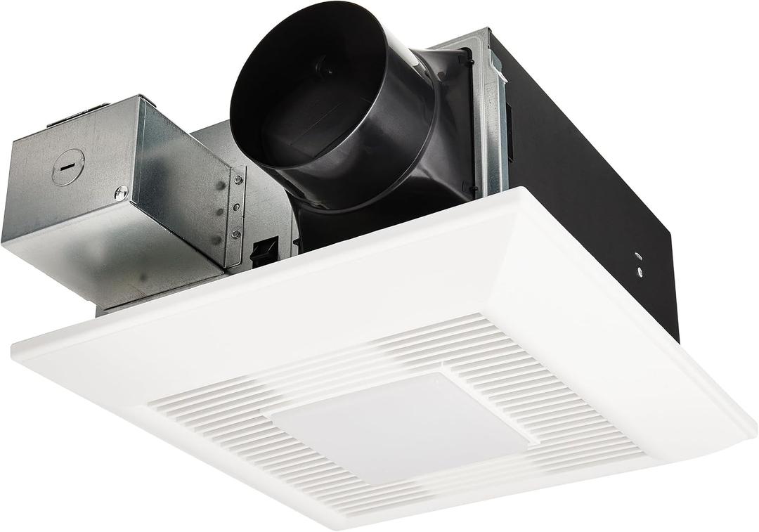 Panasonic FV-0511VFL1K WhisperFit DC Retrofit Ventilation Fan with Light, Dimmable and Adjustable Color Temperature Light, 50, 80 or 110 CFM