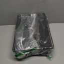 Kmiectse Dish Drying Rack - Space-Saving Small Dish Rack for Kitchen Counter, Rust-Resistant Kitchen Drying Rack, Compact Dish Drainer Organizer with Utensil Holder for Home Kitchen, Black