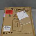 Bonsaii Paper Shredder for Home Use, 3.4 Gal Wastebasket, 6 Sheet Crosscut Paper Credit Cards, Staples, and Clips Shredder for Home Office Use, Portable Handle Design (C237-B New Version)