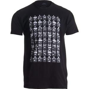 Guitar Player Tee Shirts | Acoustic, Electric, Rock, Bass, Banjo, Ukelele Guitarist Music T-Shirt for Men Women, Size L