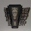 SEDY Premium 12-Piece Metric Flex-Head Ratchet Wrenches Set 8-19mm with Magnetic Organizer, Cr-V Steel Ratcheting Wrench Set with 72 Teeth 180 Flex Head, Ratchet Combination Wrench Set for Repair