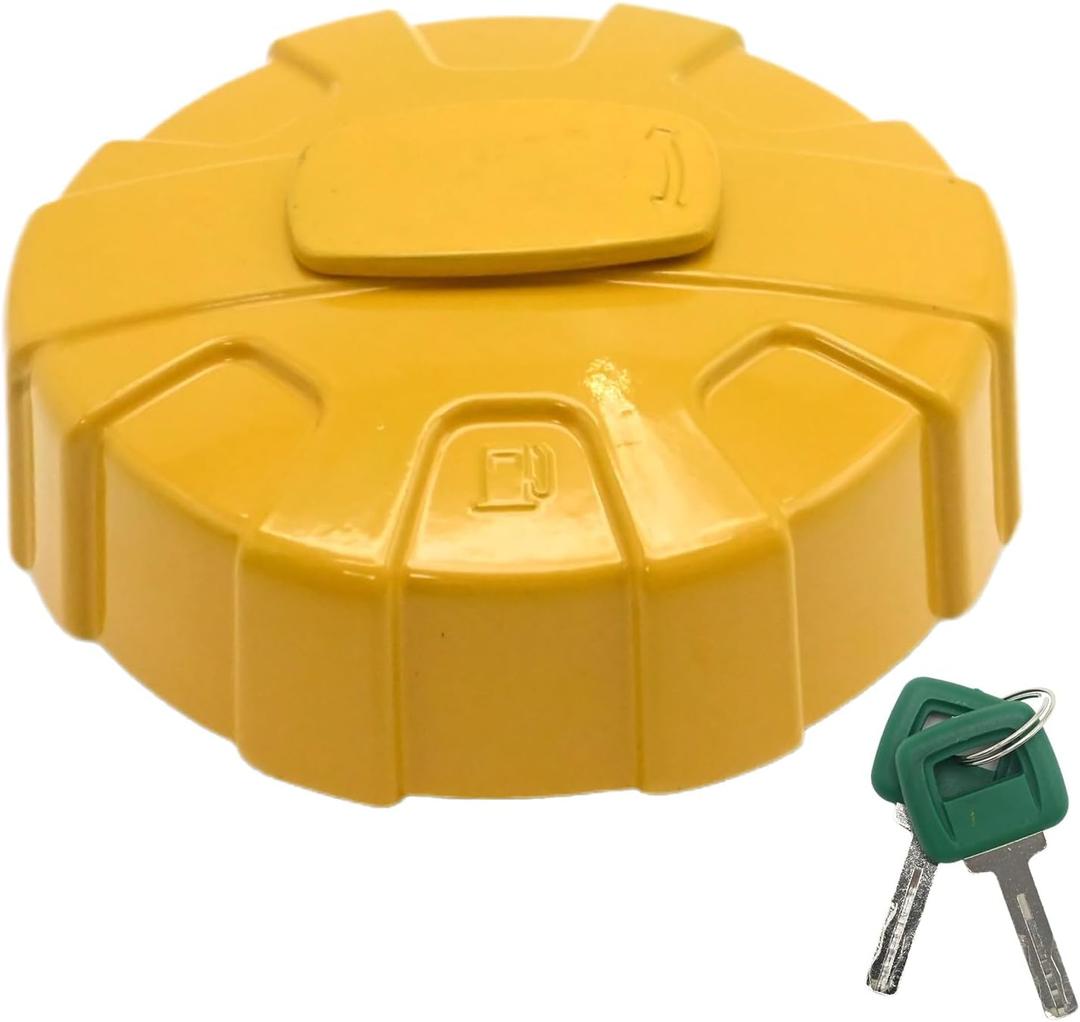14720142 Fuel Tank Cap with 2 Keys, Replacement for Volvo EC300, EC350, EC380, EC480, EC750, EC950, EW60, EW140, Replaces 14720142