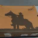 IUV Cowboy Boots For Women Knee High Western Cowgirl Boots Snip Toe Side Zipper Chunky Heel 10.5