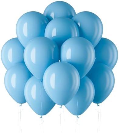 2 Pack DECOCKRAT LightBlue Latex Balloons Kit - 110PCS Party Balloons, 12'' Helium Balloon Set with Ribbon, Perfect for DIY, Birthday, Baby Shower, Wedding, Anniversary & Holiday Decoration
