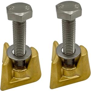 Poolzilla 2 Pack Bronze Wedge Assembly for 4" Rail Anchors - (1) Wedge, (1) Bolt & (1) Washer, for Pool Ladders