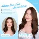 SARO-UP Human Hair Toppers for Women Real Human Hair pieces for Women with Thinning Hair pieces 7 * 10cm Hand-Tied Swiss Base Topper No Bangs 30g Hairpieces 10Inch (4T427# (Medium Brown to Medium Brown and Honey Blonde Mix)