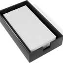 Acrylic Guest Towel Napkin Holder, Black Bathroom Paper Hand Towels Storage Tray, Disposable Paper Towel Holder for Bathroom, Kitchen, Parties, Weddings, and Various Events