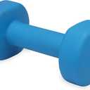 Gaiam Dumbbell Hand Weight (Sold in Singles) - Neoprene Coated Exercise & Fitness Dumbbell for Home Gym Equipment Workouts Strength Training Free Weights for Women, Men (10-Pound, (D) Blue | 10-Pound)