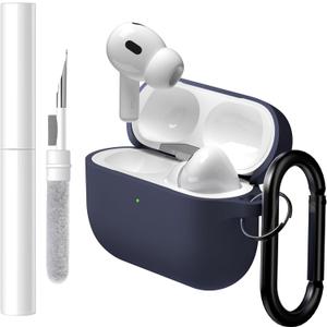 Brujula Case for AirPods Pro 3 Case Silicone Protective Cover Compatible with AirPods Pro 3rd Generation 2025(Dark Blue, AirPods Pro 3)