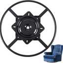 Blulu 24 Inch Heavy Duty Recliner Chair Sofa Swivel Ring Base Kit Replacement with 10 Inch Swivel Late Chair Replacement Parts 360 Degrees Rotate Bottom Mechanism Lazy Susan Hardware for Barstools