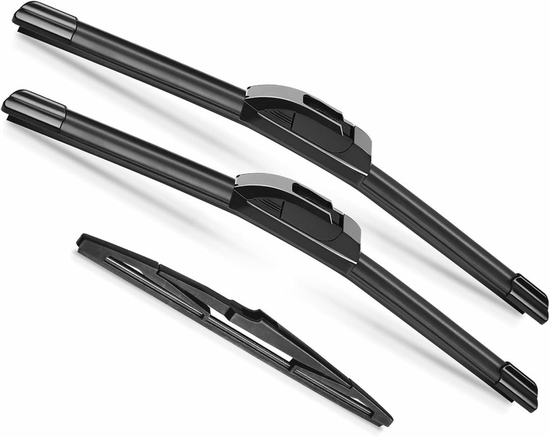 24"+18" Windshield Wipers with 11 Inch Rear Wiper Blade Replacement for Hyundai Venue 2019-2025-Original Factory Quality-J Hook Wipers(Pack of 3)