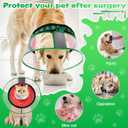 CNEO Inflatable Dog Cone Collar with Detachable Enhanced Anti-Licking Shield, Soft Neck Donut Collar for Dogs After Surgery, Adjustable Dog Cone Alternative for Large Medium Small Dogs & Cats