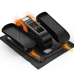 Under Desk Elliptical Machine, Electric Elliptical Leg Exerciser for Senior, Quiet and Compact Electric Seated Pedal Exerciser for Home with Display Monitor, Remote Control and 12 Adjustable Speeds