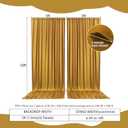 2 Panels Gold Backdrop Curtain, 10 x 10 Feet Background Curtains for Parties, Weddings, Baby Showers, Bachelorette Halloween, Christmas Birthday Party Photoshoot Backdrop Curtains Decorations