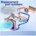 Engine Cooling Radiator Fan Assembly Fit for Chevrolet Cruze 2011-2016, Cruze Limited 2016, Fit for Buick Verano 2012-2017, Reference Number 13450284, 13427161, 13450232