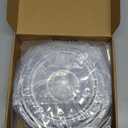 Drip Pan Kit,Universal Chrome Burner Drip Bowls Replacement for Whirlpool Kitchen Aid Range Parts W10278125 W10196405 W1019640,4 Pack (2x6" and 2x8")