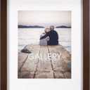 Malden International Designs 11x14 Matted To 8x10 Walnut Wall Picture Frame (1168-08)