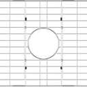 iPEGTOP Sink Bottom Grid, Stainless Steel Sink Protector 28"x 15" Centered Drain Hole with Corner Radius 1-1/2", Sink Grate for Bottom of Kitchen Single Sink Bowl with Hole Cover