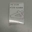 ISUNMEA 6.7 Inch Solar Lighted House Numbers for Outside, Light Up Waterproof LED Address Signs for Houses, Backlit Illuminated Exterior Modern House Numbers Light (4-Black, 6.7IN)