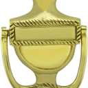 Renovators Supply Manufacturing Heavy Traditional Style Door Knocker - Solid Brass Construction, Polished Brass Finish, 7 Inch Long with Mounting Hardware