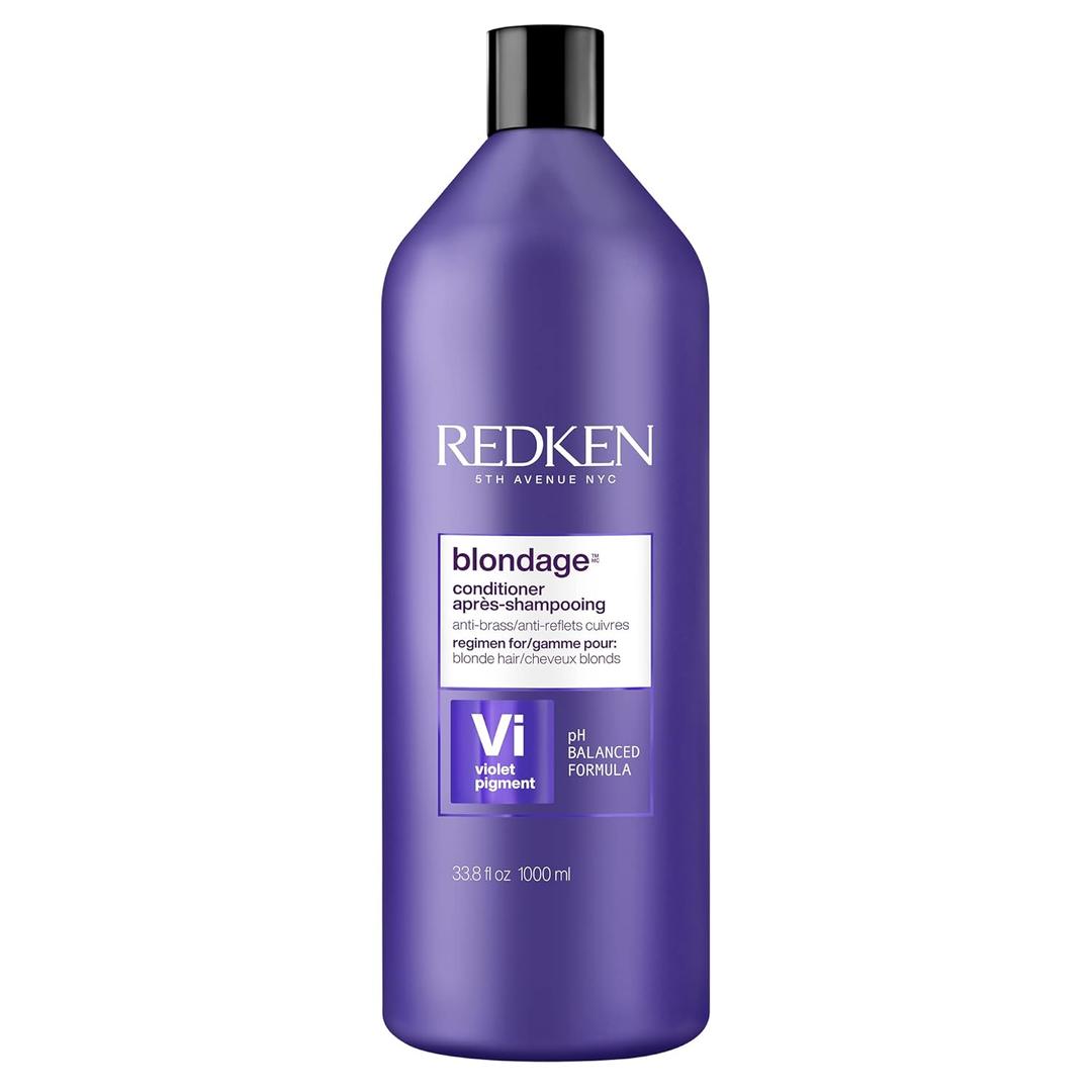 Redken Blondage Color Depositing Purple Conditioner For Blonde Hair - Tones & Moisturizes Brassy Hair