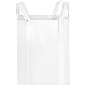 QWORK FIBC Bulk Bag, 2 Pack Sandbags 1 Ton Industrial Grade Bag Holds 2200 LBS, Woven Polypropylene Bags 35" x 35" x 43"
