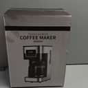 10-Cup Programmable Coffee Maker, Regular & Strong Brew Drip Coffee Machine for Home and Office, Auto Shut Off, Permanent Filter, Silver