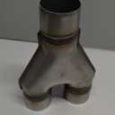 Exhaust Y Pipe 2.5" Inlet, A-KARCK Stainless Steel 2.5" Outlet 10" Long Y Pipe Withstands High Temperatures