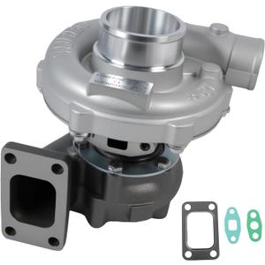 T3 T4 T04E Turbo Turbocharger Universal for 4/6 Cylinder 1.5L-2.5L Engine, 0.57 A/R 48.1 Trim 400+HP Boost Stage III Charger, for Civic 1990-2015, 318i 320i 323ci 323i 325 325ci 325i, etc.